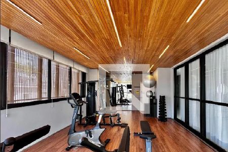 Área comum de kitnet/studio para alugar com 1 quarto, 21m² em Indianópolis, São Paulo