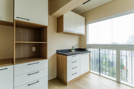 Cozinha de kitnet/studio para alugar com 1 quarto, 30m² em Vila Olímpia, São Paulo