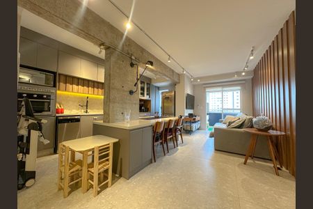 Sala/Cozinha de apartamento à venda com 3 quartos, 94m² em Água Branca, São Paulo