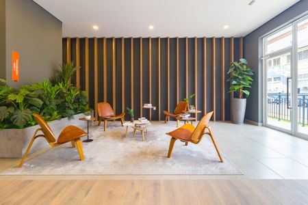 Studio à venda com 26m², 1 quarto e 1 vaga Studio à venda com 26m², 1 quarto e 1 vagaHall social