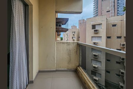 Sacada da Sala de apartamento para alugar com 1 quarto, 86m² em Embaré, Santos