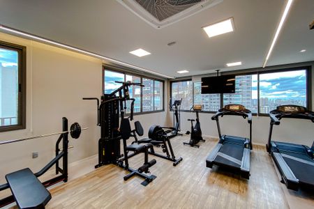 Studio para alugar com 24m², 1 quarto e sem vaga Studio para alugar com 24m², 1 quarto e sem vagaÁrea comum - Academia