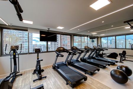 Studio para alugar com 24m², 1 quarto e sem vaga Studio para alugar com 24m², 1 quarto e sem vagaÁrea comum - Academia