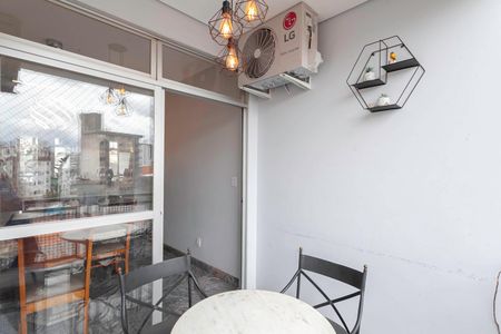 Varanda  de apartamento à venda com 3 quartos, 122m² em Castelo, Belo Horizonte