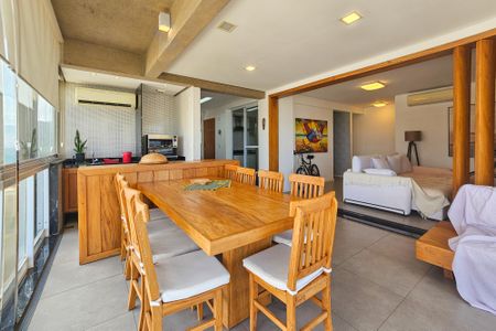 Varanda da Sala de apartamento para alugar com 3 quartos, 137m² em Balneario Cidade Atlantica, Guarujá