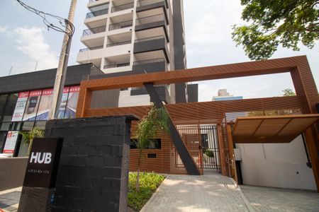Studio para alugar com 24m², 1 quarto e sem vagaFachada e portaria