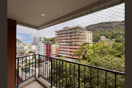 Varanda da sala de apartamento à venda com 3 quartos, 86m² em Botafogo, Rio de Janeiro