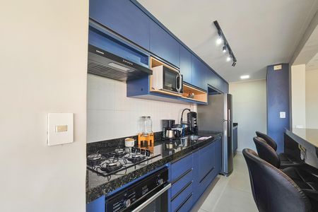 Cozinha de apartamento para alugar com 2 quartos, 65m² em Parque Enseada, Guarujá