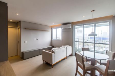 Sala de apartamento para alugar com 1 quarto, 65m² em Vila Nilva, Barueri