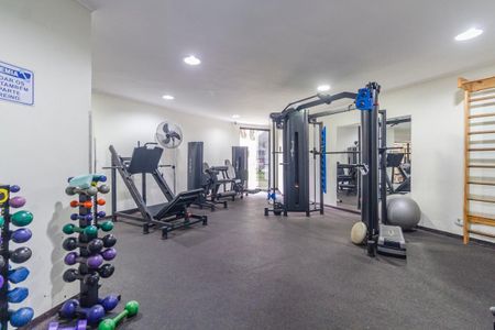 Área comum - Academia de apartamento para alugar com 1 quarto, 48m² em Paraíso, São Paulo