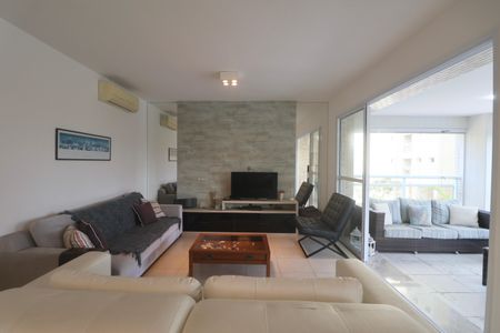 Sala de apartamento para alugar com 4 quartos, 158m² em Parque Enseada, Guarujá