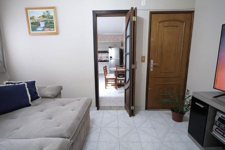 Sala de apartamento à venda com 2 quartos, 62m² em Vila Homero Thon, Santo André