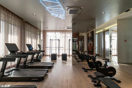 Studio para alugar com 26m², 1 quarto e 1 vaga Studio para alugar com 26m², 1 quarto e 1 vagaÁrea comum - Academia