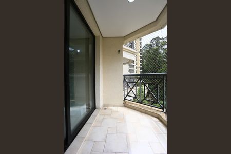 Varanda da Sala de apartamento para alugar com 3 quartos, 125m² em Vila Andrade, São Paulo