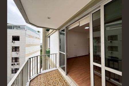 Varanda da sala de apartamento para alugar com 3 quartos, 115m² em Leblon, Rio de Janeiro