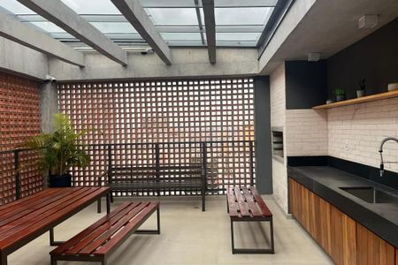 Studio à venda com 27m², 1 quarto e sem vagaChurrasqueira