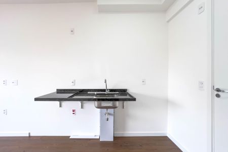 Cozinha de kitnet/studio para alugar com 1 quarto, 23m² em Vila Mariana, São Paulo
