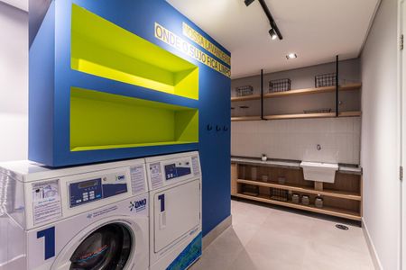 Studio para alugar com 28m², 1 quarto e sem vaga Studio para alugar com 28m², 1 quarto e sem vagaLavanderia