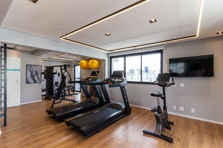 Studio para alugar com 28m², 1 quarto e sem vaga Studio para alugar com 28m², 1 quarto e sem vagaAcademia