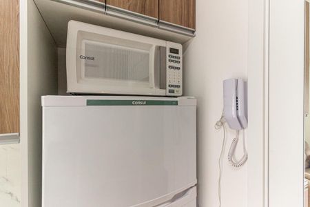 Studio para alugar com 28m², 1 quarto e sem vaga Studio para alugar com 28m², 1 quarto e sem vagaCozinha