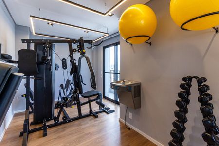 Studio para alugar com 28m², 1 quarto e sem vaga Studio para alugar com 28m², 1 quarto e sem vagaAcademia