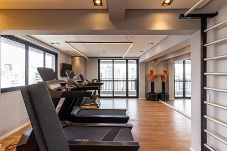 Studio para alugar com 28m², 1 quarto e sem vaga Studio para alugar com 28m², 1 quarto e sem vagaAcademia