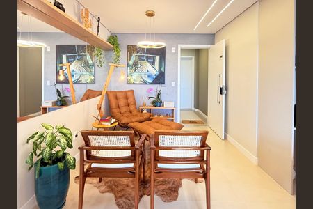 Sala de apartamento para alugar com 3 quartos, 102m² em Nova Campinas, Campinas