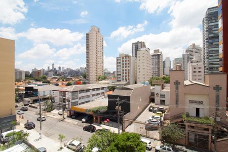 Vista da Sala de apartamento à venda com 1 quarto, 45m² em Pinheiros, São Paulo