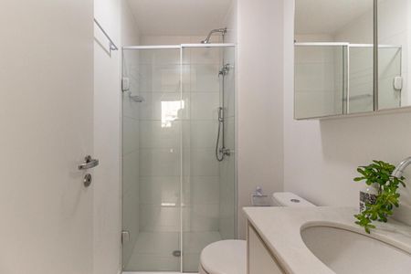 Studio para alugar com 27m², 1 quarto e sem vaga Studio para alugar com 27m², 1 quarto e sem vagaBanheiro Social