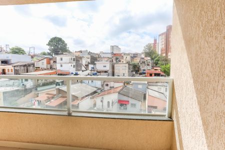Varanda da sala  de apartamento à venda com 2 quartos, 44m² em Centro, Diadema