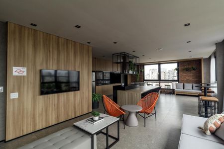 Studio para alugar com 27m², 1 quarto e sem vagaÁrea comum - Salão de festas