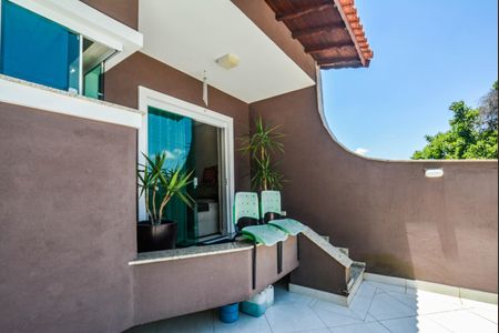 Varanda da Sala de casa à venda com 3 quartos, 440m² em Vila Pires, Santo André