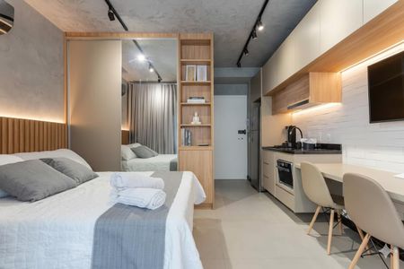 Sala/Quarto de kitnet/studio à venda com 1 quarto, 25m² em Jardim das Acacias, São Paulo