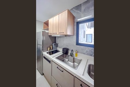 Cozinha de apartamento para alugar com 1 quarto, 33m² em Vila Zilda, São Paulo