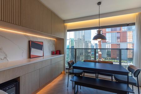 Sala de Jantar de apartamento à venda com 1 quarto, 45m² em Itaim Bibi, São Paulo