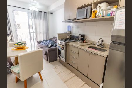 Sala/Cozinha de apartamento para alugar com 1 quarto, 28m² em Belenzinho, São Paulo