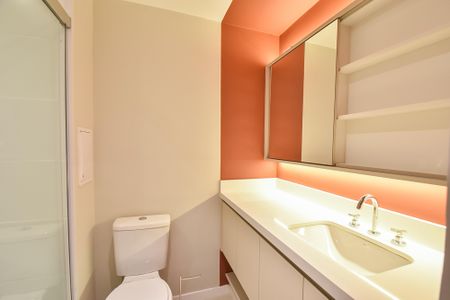 Studio para alugar com 25m², 1 quarto e sem vaga Studio para alugar com 25m², 1 quarto e sem vagaBanheiro