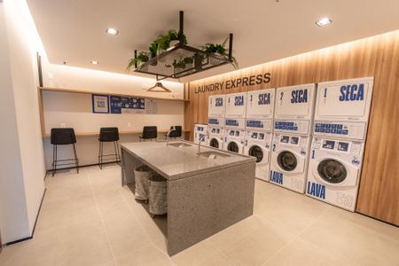 Studio para alugar com 25m², 1 quarto e sem vaga Studio para alugar com 25m², 1 quarto e sem vagaLavanderia