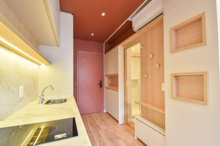 Studio para alugar com 25m², 1 quarto e sem vaga Studio para alugar com 25m², 1 quarto e sem vagaCozinha