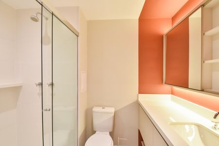 Studio para alugar com 25m², 1 quarto e sem vaga Studio para alugar com 25m², 1 quarto e sem vagaBanheiro