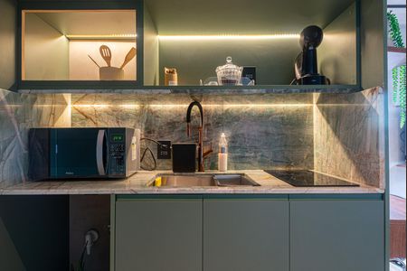 Studio à venda com 38m², 1 quarto e sem vagaCozinha