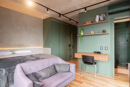 Studio à venda com 38m², 1 quarto e sem vagaSala/Quarto