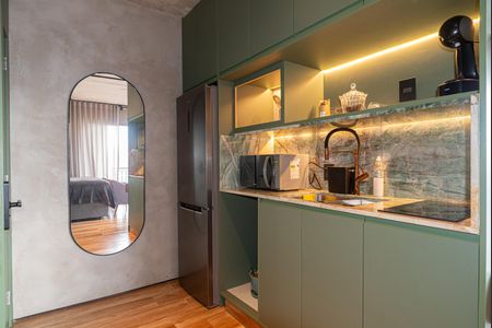 Studio à venda com 38m², 1 quarto e sem vagaCozinha