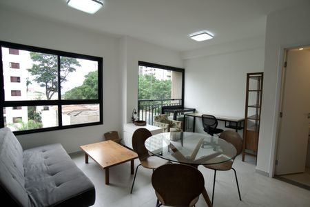 Sala de apartamento à venda com 1 quarto, 45m² em Pinheiros, São Paulo
