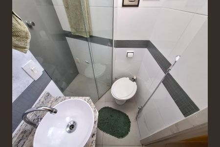 Banheiro da suíte  de apartamento à venda com 3 quartos, 100m² em Flamengo, Rio de Janeiro