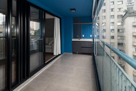 Studio para alugar com 50m², 1 quarto e 1 vaga Studio para alugar com 50m², 1 quarto e 1 vagaVaranda Studio