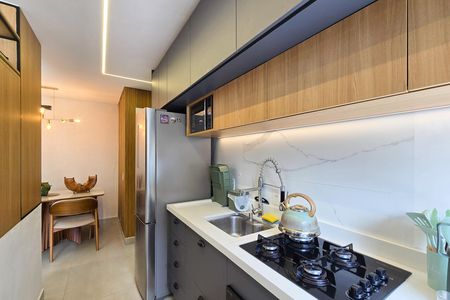 Cozinha de apartamento para alugar com 1 quarto, 42m² em Centro, São Bernardo do Campo