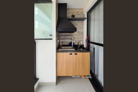 Sacada da Sala/Cozinha de apartamento para alugar com 1 quarto, 42m² em Centro, São Bernardo do Campo