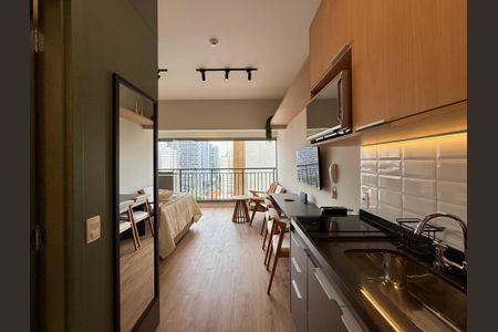 Studio à venda com 30m², 0 quarto e sem vagaCozinha 