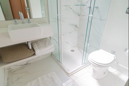 Apartamento à venda com 67m², 2 quartos e sem vagaBanheiro da Suíte